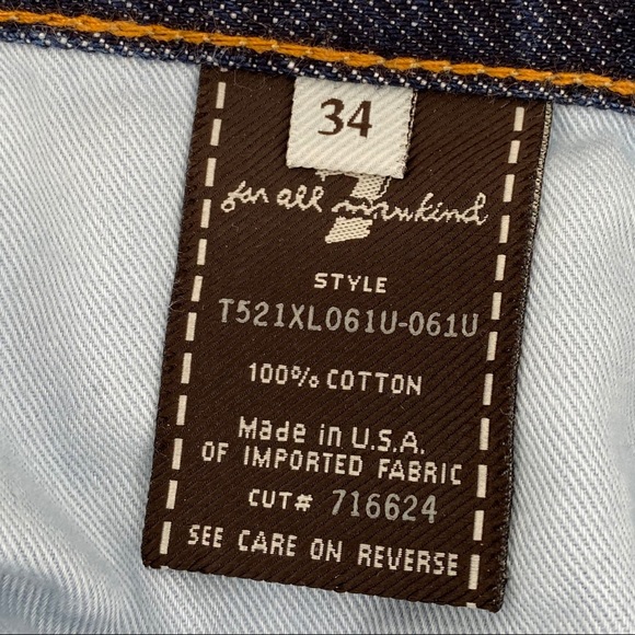 7 for All Mankind- Men’s blue Relaxed fit Jeans - Picture 6 of 7